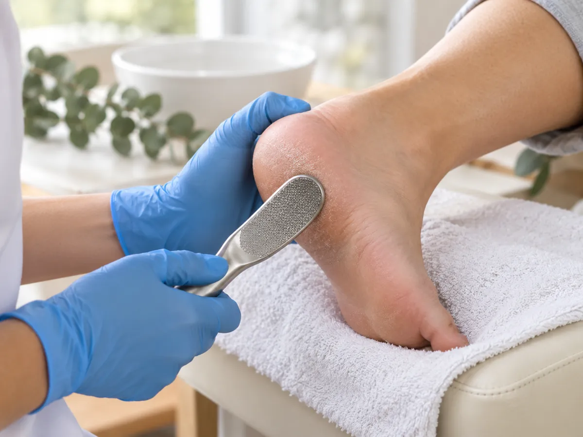 Hard skin, corns and cracked heels foot care